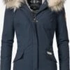Navahoo Parkas Parka D’hiver Cristal Femme Bleu Foncé