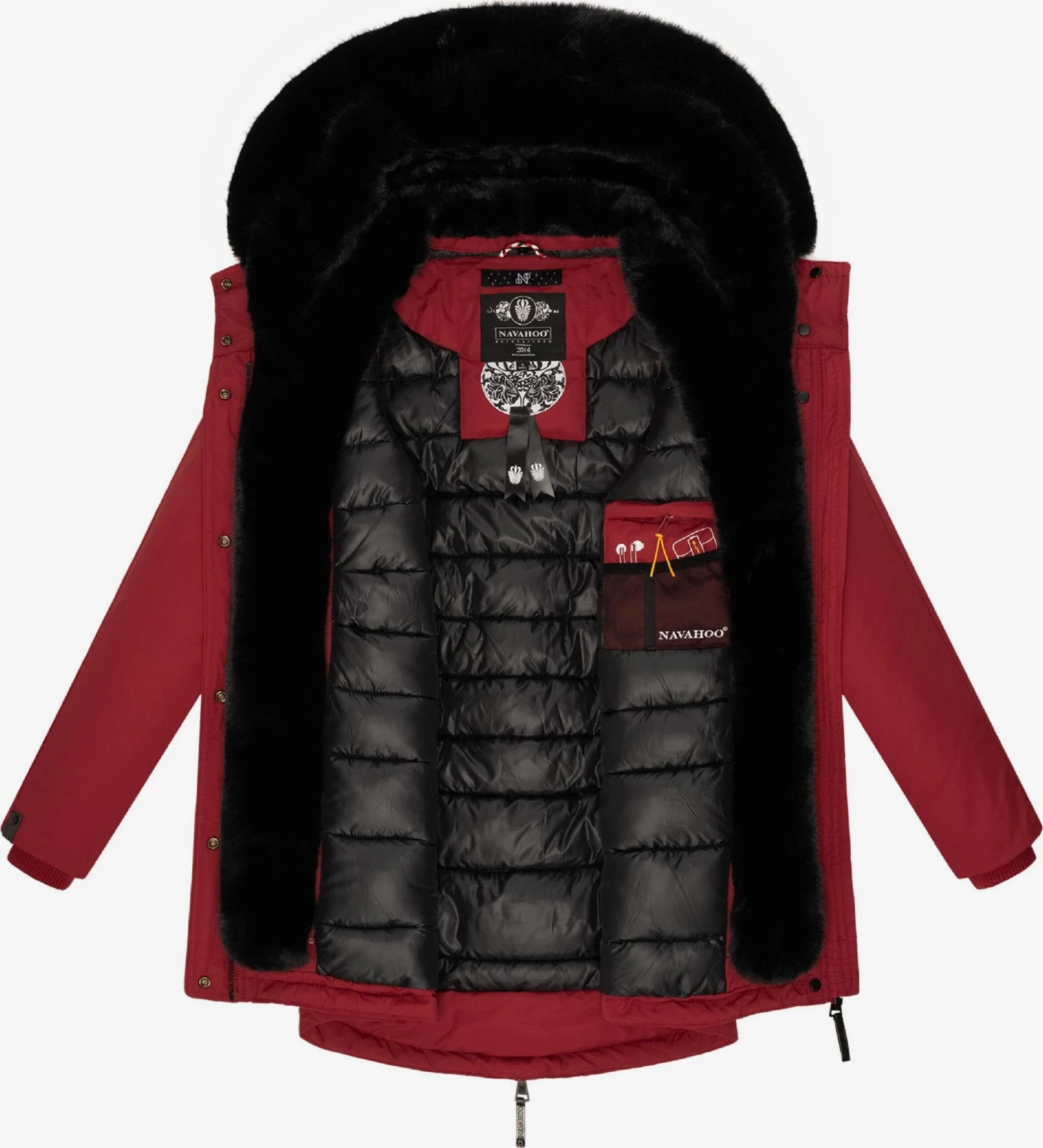 Navahoo Parkas Parka D’hiver Femme Rouge 6 Navahoo Parkas Parka D’hiver Femme Rouge – Image 6