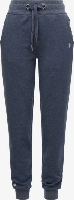 Navahoo Pantalons De Survêtement Effilé Pantalon Schmusekätzchen Femme Bleu-gris