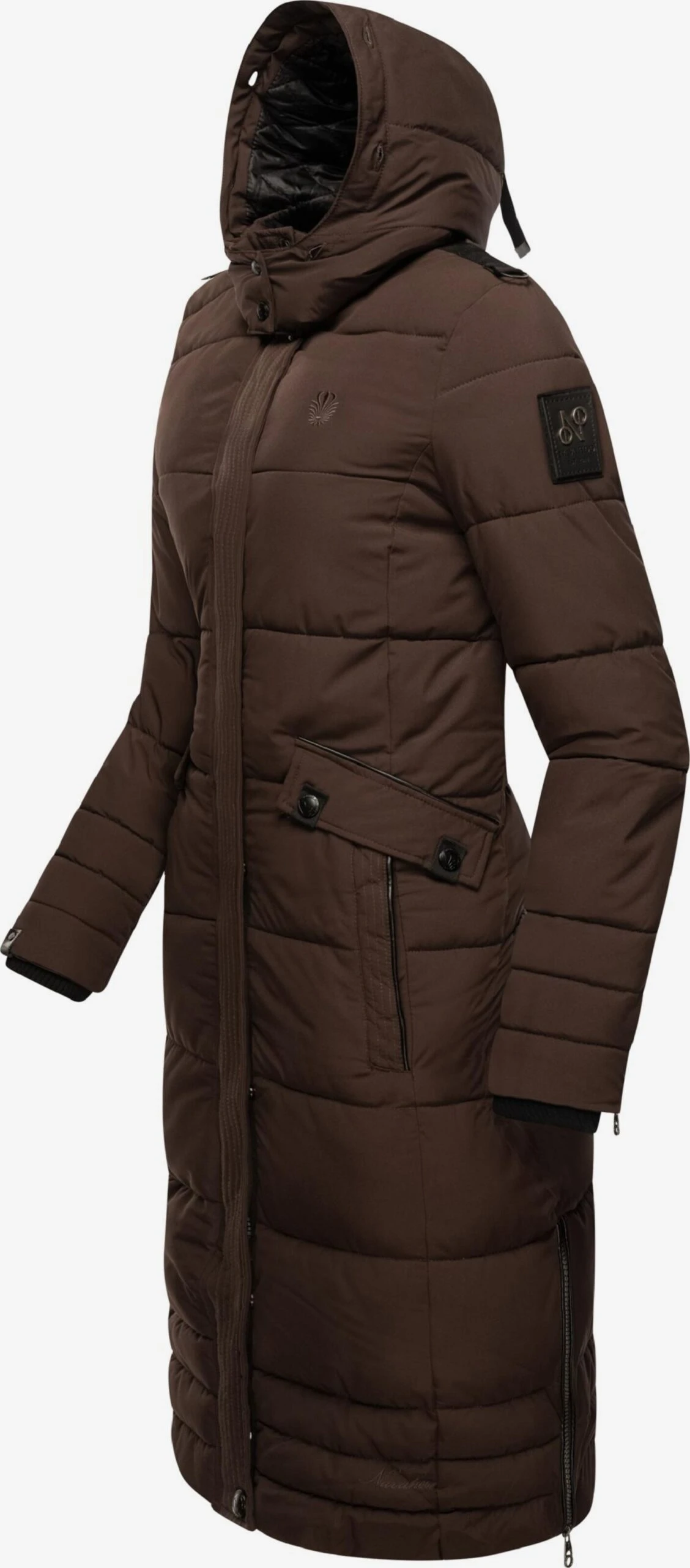 Navahoo Manteaux Dhiver Manteau D’hiver Fahmiyaa Femme Brun Foncé 4 Navahoo Manteaux Dhiver Manteau D’hiver Fahmiyaa Femme Brun Foncé – Image 4