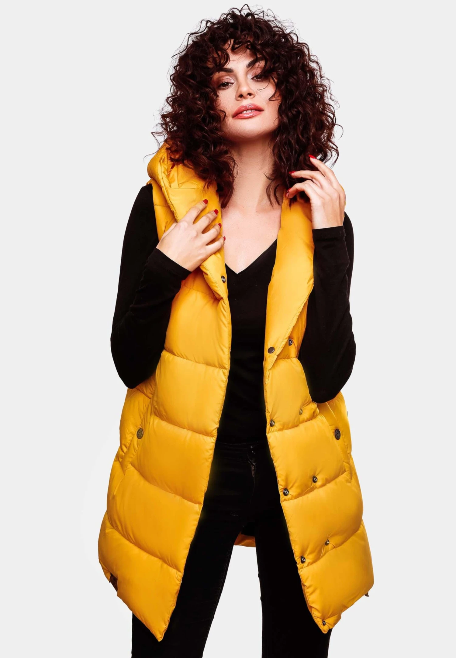 Navahoo Vestes Sans Manches Gilet Madilynaa Femme Jaune Dor 4 Navahoo Vestes Sans Manches Gilet Madilynaa Femme Jaune Dor – Image 4