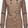 Navahoo Manteaux De Pluie Manteau Fonctionnel Rainy Flower Femme Beige Foncé