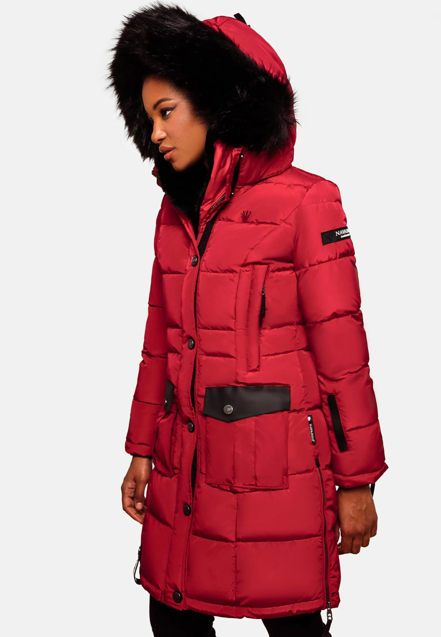 Navahoo Manteaux Dhiver Manteau D’hiver Sinja Femme Rouge 8 Navahoo Manteaux Dhiver Manteau D’hiver Sinja Femme Rouge – Image 8