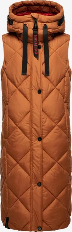 Navahoo Vestes Sans Manches Gilet Schnuckel Femme Cognac