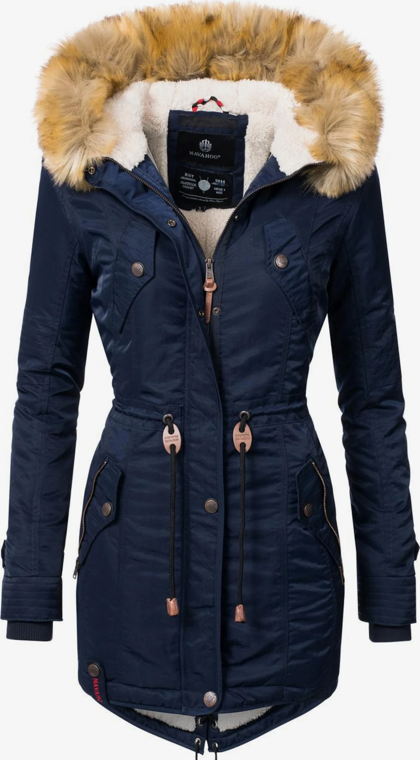 Navahoo Parkas Parka D’hiver La Viva Femme Bleu Foncé 1 Navahoo Parkas Parka D’hiver La Viva Femme Bleu Foncé