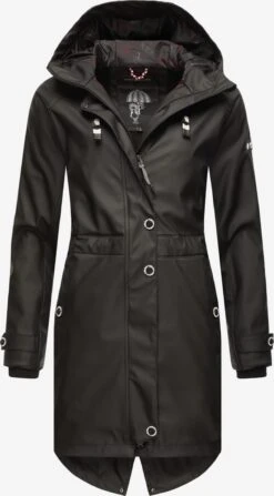 Navahoo Manteaux De Pluie Manteau Fonctionnel Rainy Flower Femme Noir -About You 1425fc9a706e5a4a6567fd184525ec90