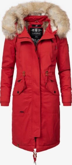 Navahoo Parkas Parka D’hiver Kin-Joo Femme Rouge Feu