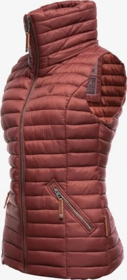 Navahoo Vestes Sans Manches Gilet Shadaa Femme Rouge Pastel -About You 1658a4d89a29231f7674af9a7b2edf16