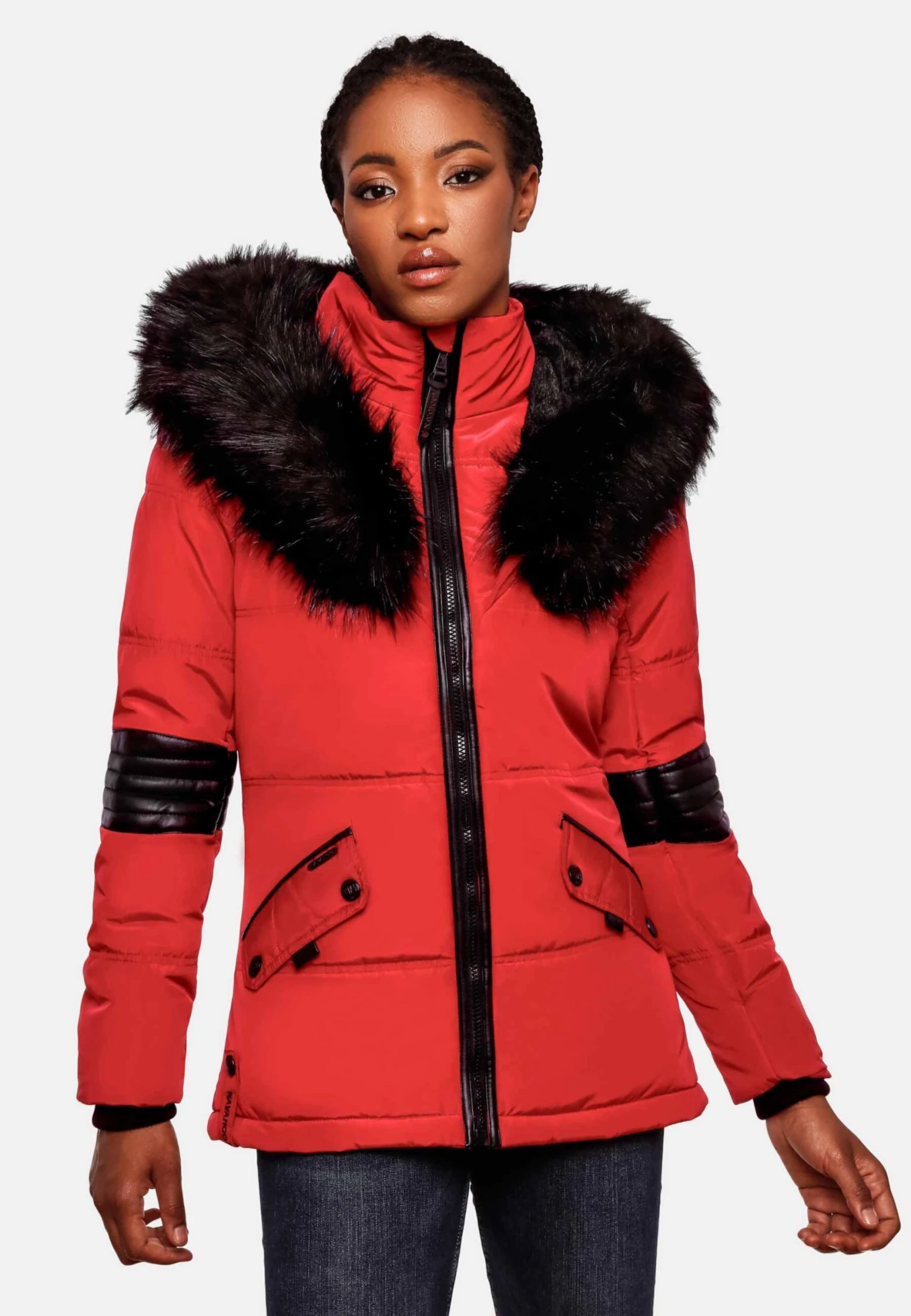 Navahoo Vestes Dhiver Veste D’hiver Nirvana Femme Rouge 4 Navahoo Vestes Dhiver Veste D’hiver Nirvana Femme Rouge – Image 4