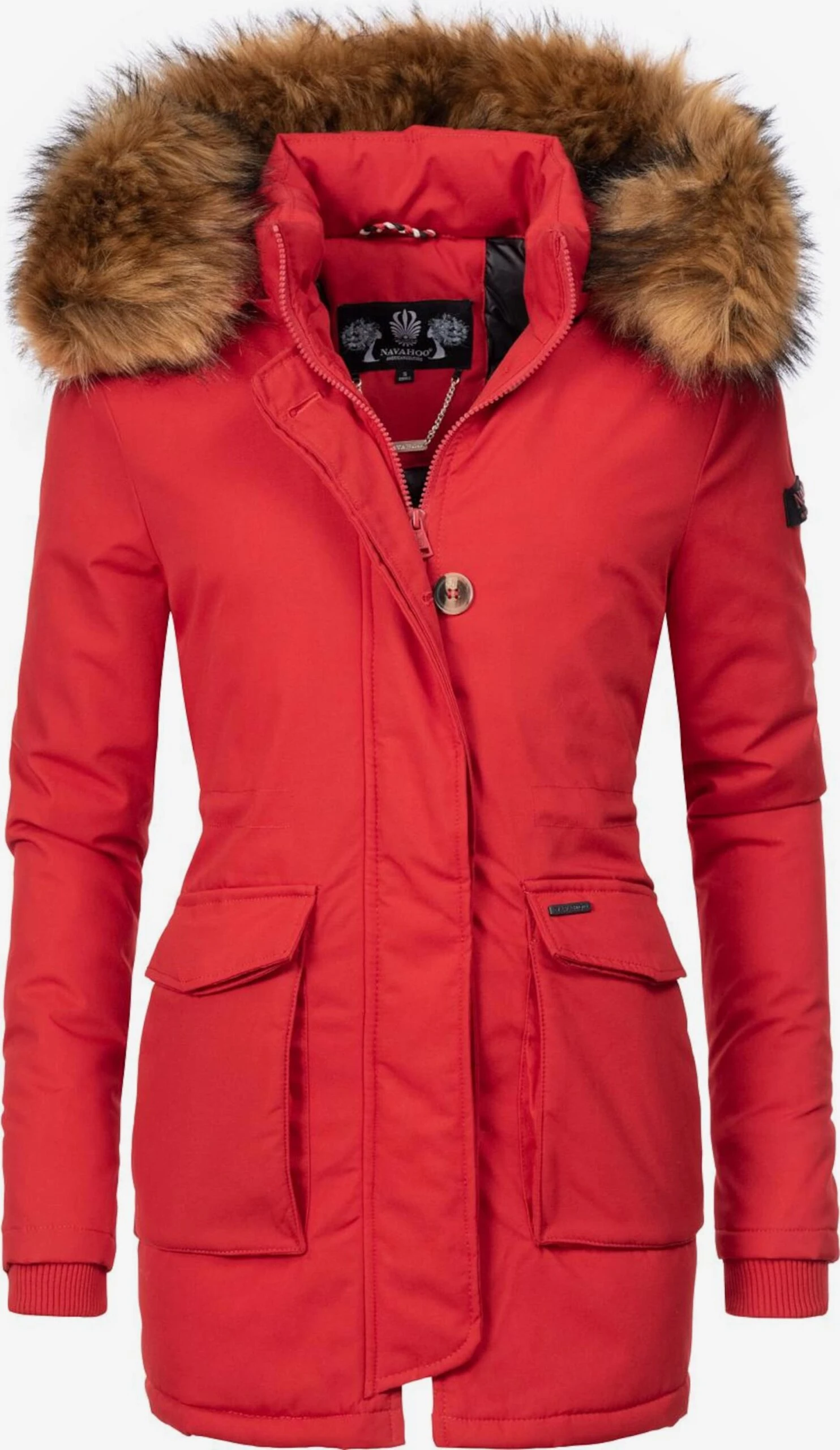 Navahoo Manteaux Dhiver Manteau D’hiver Schneeengel Femme Rouge Néon 1 Navahoo Manteaux Dhiver Manteau D’hiver Schneeengel Femme Rouge Néon