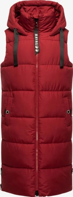 Navahoo Vestes Sans Manches Gilet Schnuffelchen Femme Rouge Sang