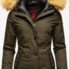 Navahoo Vestes Dhiver Veste D’hiver Laura Femme Kaki