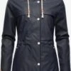 Navahoo Manteaux De Pluie Manteau Mi-saison Rainy Forest Femme Bleu Foncé