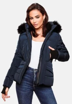 Navahoo Vestes Dhiver Veste D’hiver Adele Femme Bleu Foncé -About You 276689bbae6a0d3ba023f466699f0237