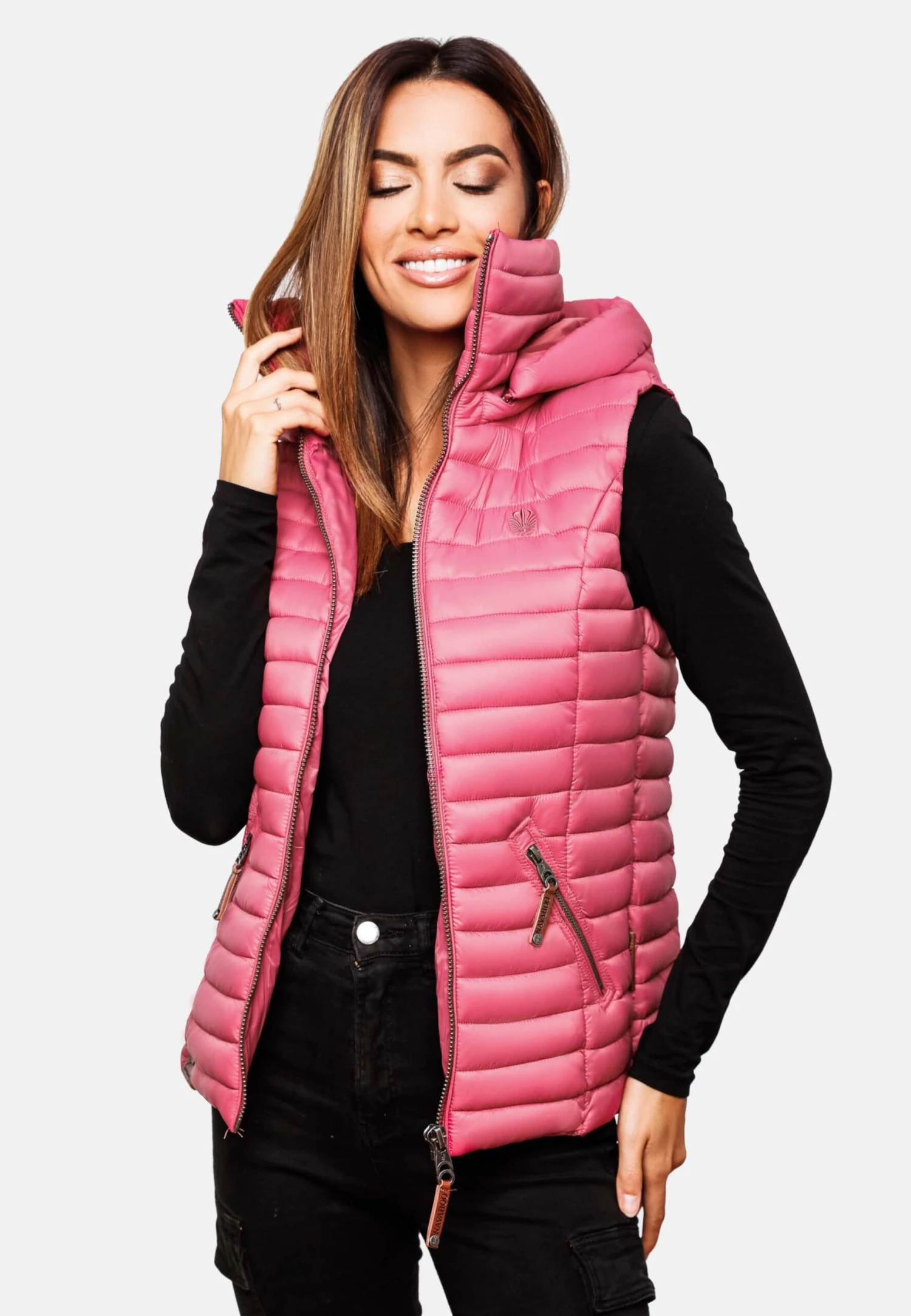 Navahoo Vestes Sans Manches Gilet Shadaa Femme Rose Ancienne 8 Navahoo Vestes Sans Manches Gilet Shadaa Femme Rose Ancienne – Image 8