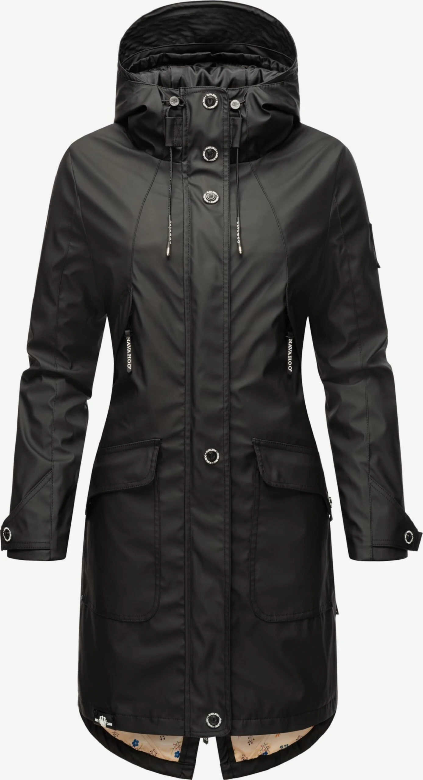 Navahoo Manteaux De Pluie Manteau Mi-saison Schötchen Femme Noir 1 Navahoo Manteaux De Pluie Manteau Mi-saison Schötchen Femme Noir