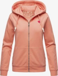 Navahoo Sweats Zippés Veste De Survêtement Cremetörtchen Femme Abricot