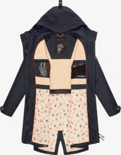 Navahoo Manteaux De Pluie Manteau Mi-saison Schötchen Femme Bleu Foncé -About You 34c9155804c7c4d42388c58ea73987af