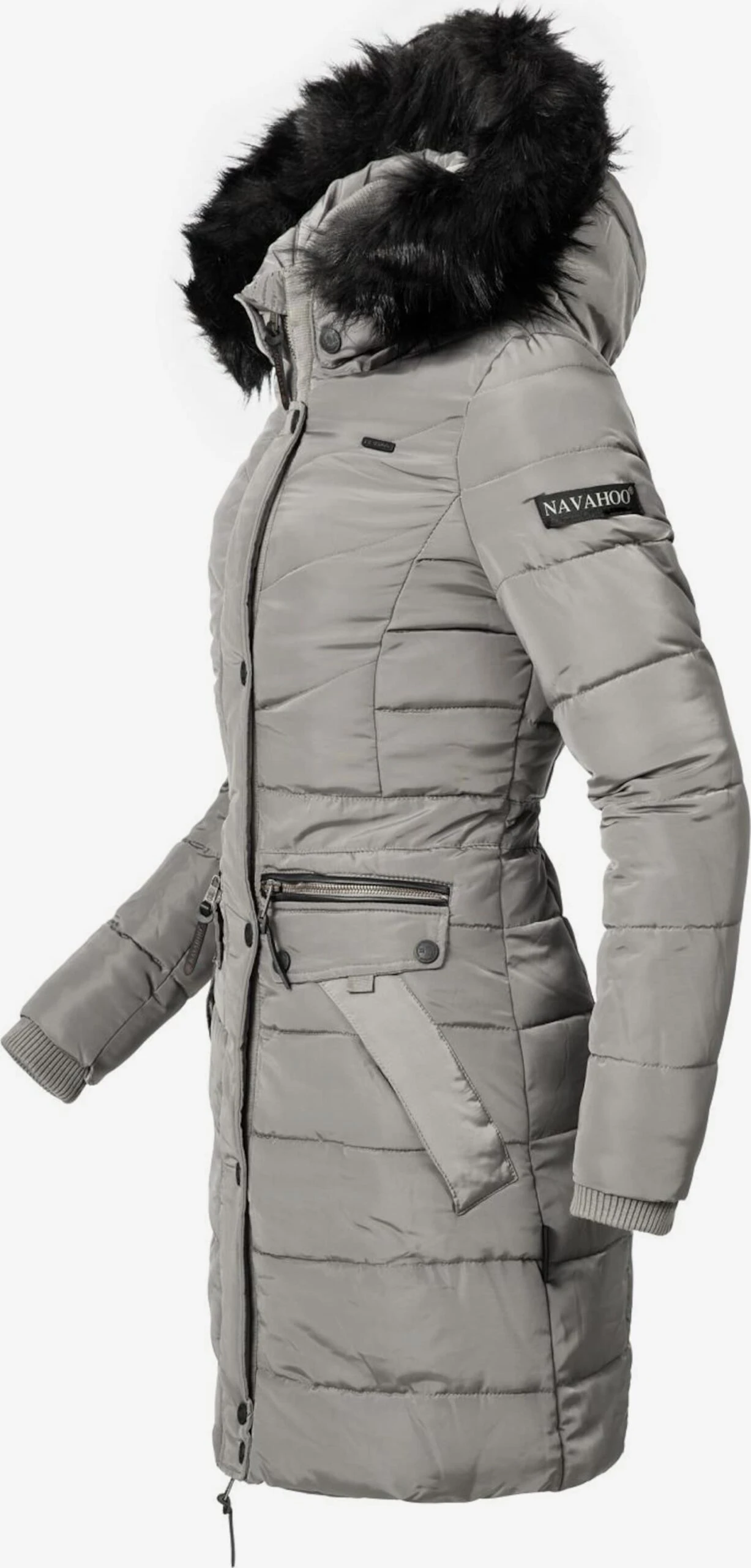 Navahoo Manteaux Dhiver Manteau D’hiver Paula Femme Gris 3 Navahoo Manteaux Dhiver Manteau D’hiver Paula Femme Gris – Image 3