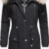 Navahoo Parkas Parka D’hiver Honigfee Femme Bleu Nuit