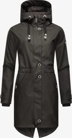 Navahoo Manteaux De Pluie Manteau Fonctionnel Rainy Flower Femme Noir