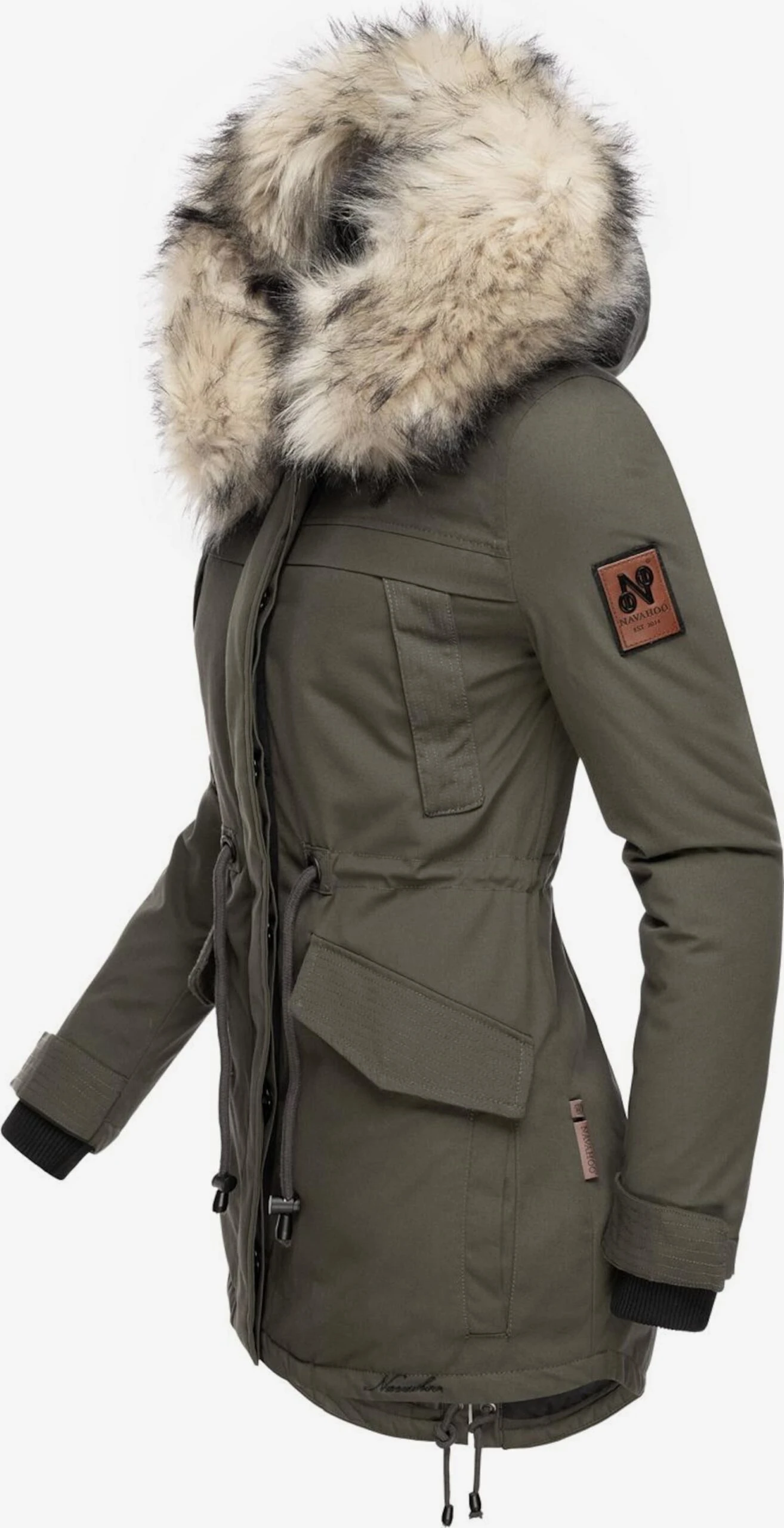 Navahoo Parkas Parka D’hiver Femme Greige 2 Navahoo Parkas Parka D’hiver Femme Greige – Image 2