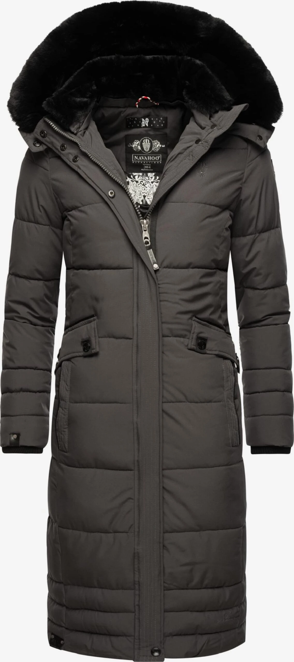 Navahoo Manteaux Dhiver Manteau D’hiver Fahmiyaa Femme Anthracite 1 Navahoo Manteaux Dhiver Manteau D’hiver Fahmiyaa Femme Anthracite