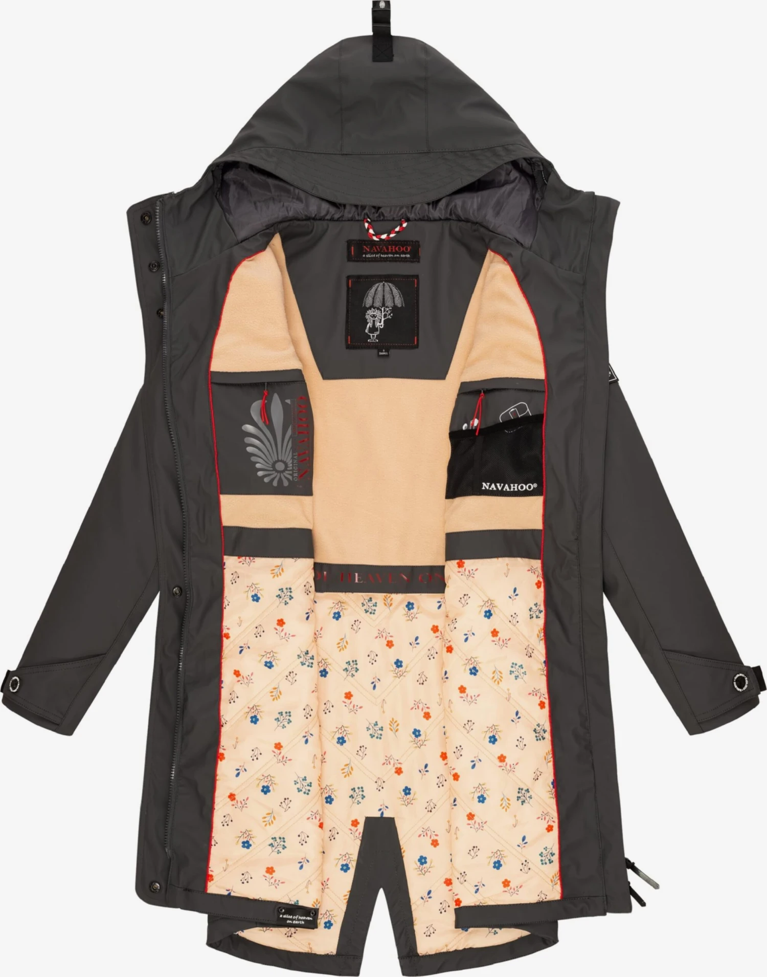 Navahoo Manteaux De Pluie Manteau Mi-saison Schötchen Femme Anthracite 5 Navahoo Manteaux De Pluie Manteau Mi-saison Schötchen Femme Anthracite – Image 5