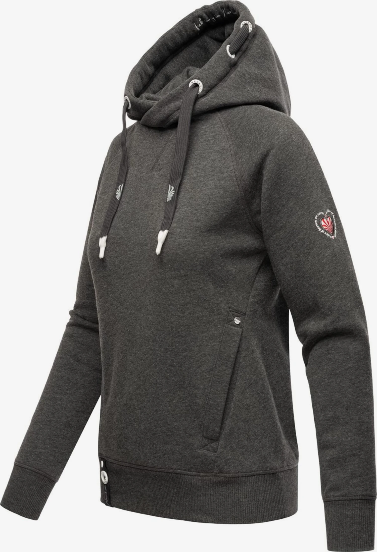 Navahoo Sweats à Capuche Sweat-shirt Liebesmäuschen Femme Gris Foncé 3 Navahoo Sweats à Capuche Sweat-shirt Liebesmäuschen Femme Gris Foncé – Image 3