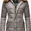 Navahoo Manteaux Dhiver Manteau D’hiver Papaya Femme Gris Argenté
