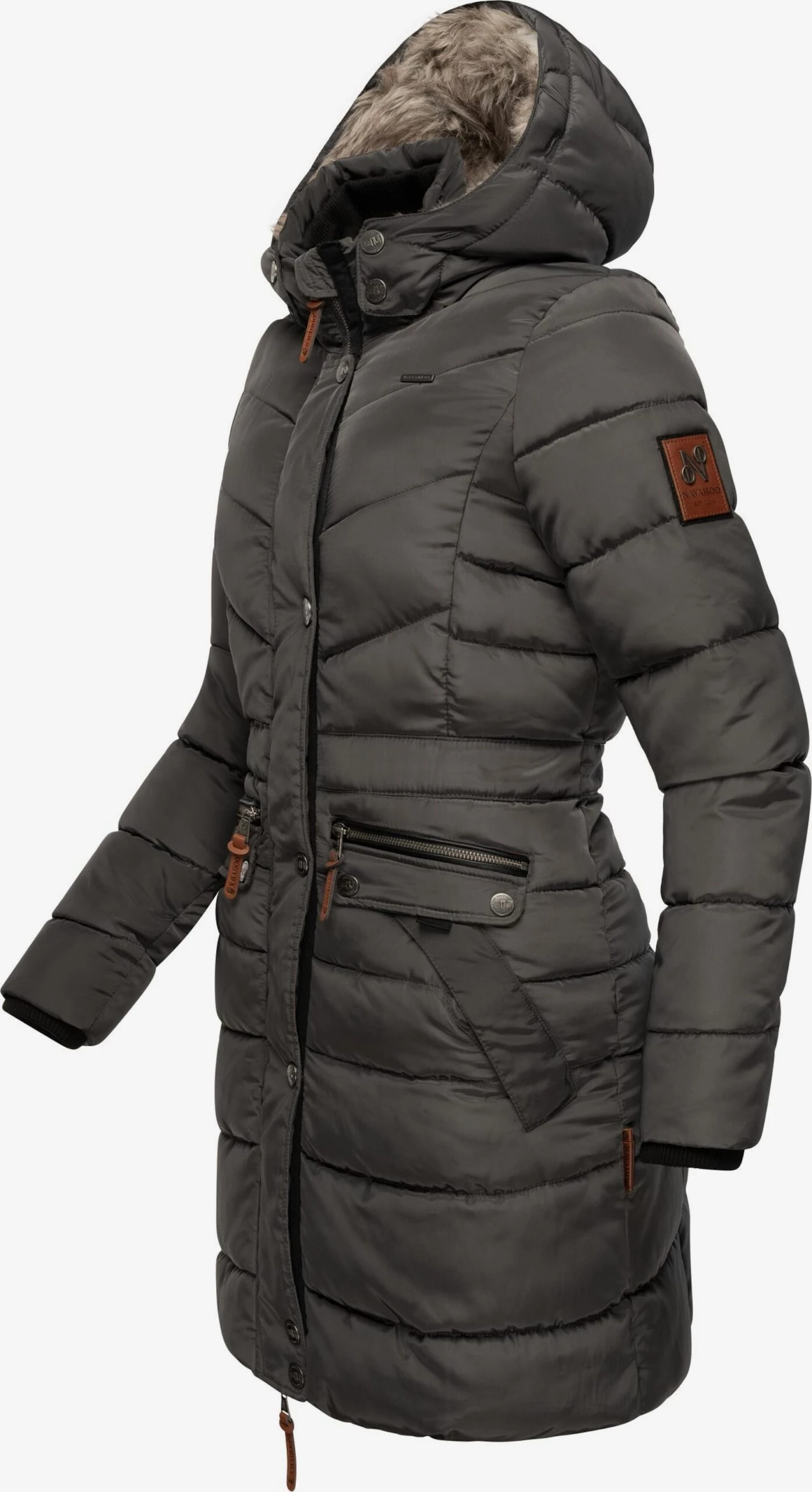 Navahoo Manteaux Dhiver Manteau D’hiver Paula Femme Marron 4 Navahoo Manteaux Dhiver Manteau D’hiver Paula Femme Marron – Image 4