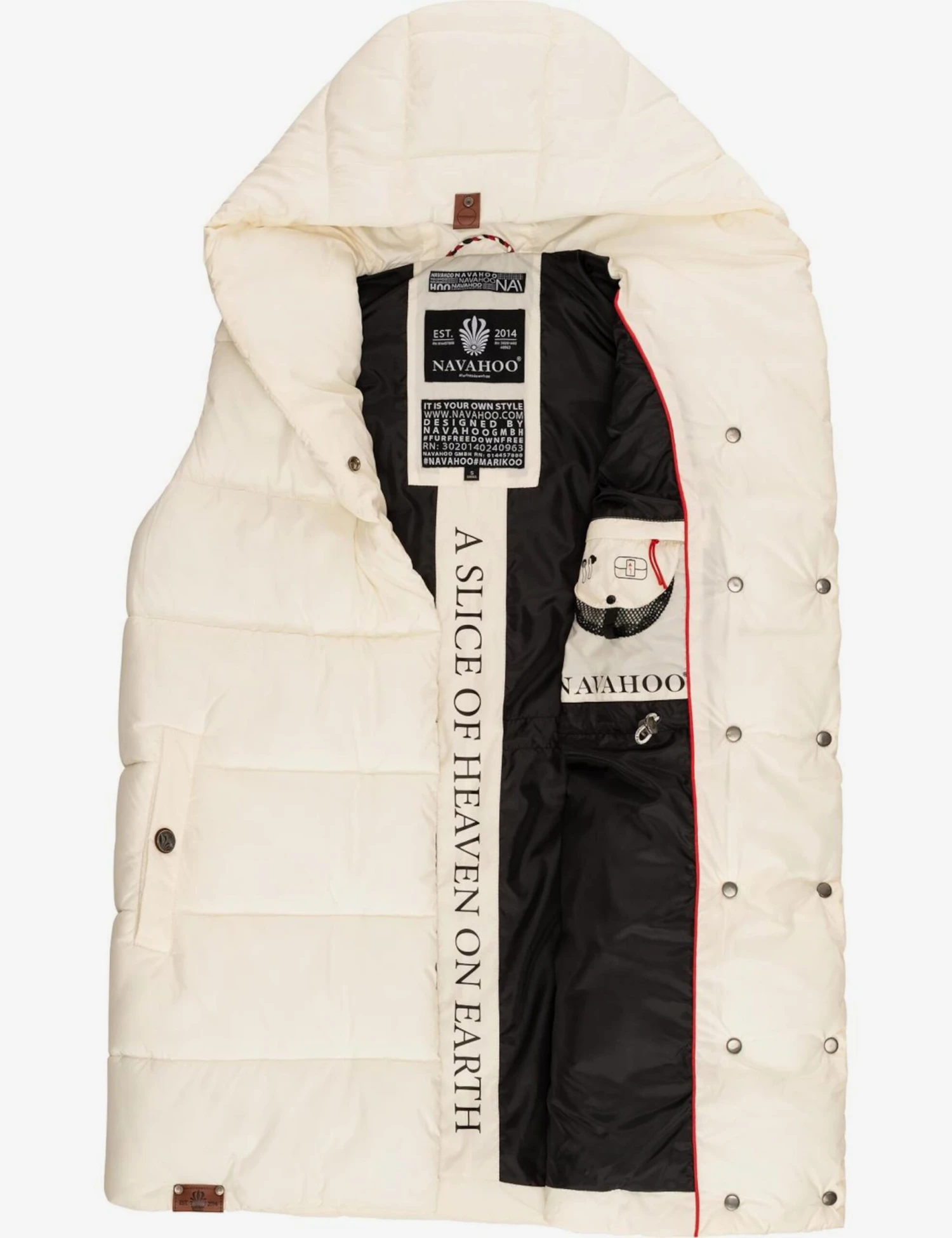 Navahoo Vestes Sans Manches Gilet Madilynaa Femme Blanc Cassé 8 Navahoo Vestes Sans Manches Gilet Madilynaa Femme Blanc Cassé – Image 8