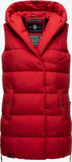 Navahoo Vestes Sans Manches Gilet Madilynaa Femme Rouge Feu