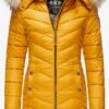 Navahoo Manteaux Dhiver Manteau D’hiver Nimalaa Femme Jaune Dor