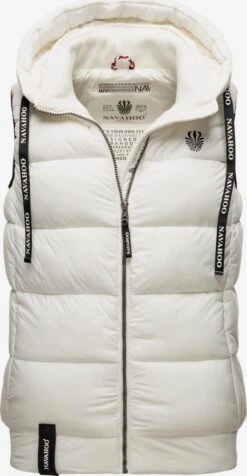 Navahoo Vestes Sans Manches Gilet Kassidy Femme Blanc Cassé