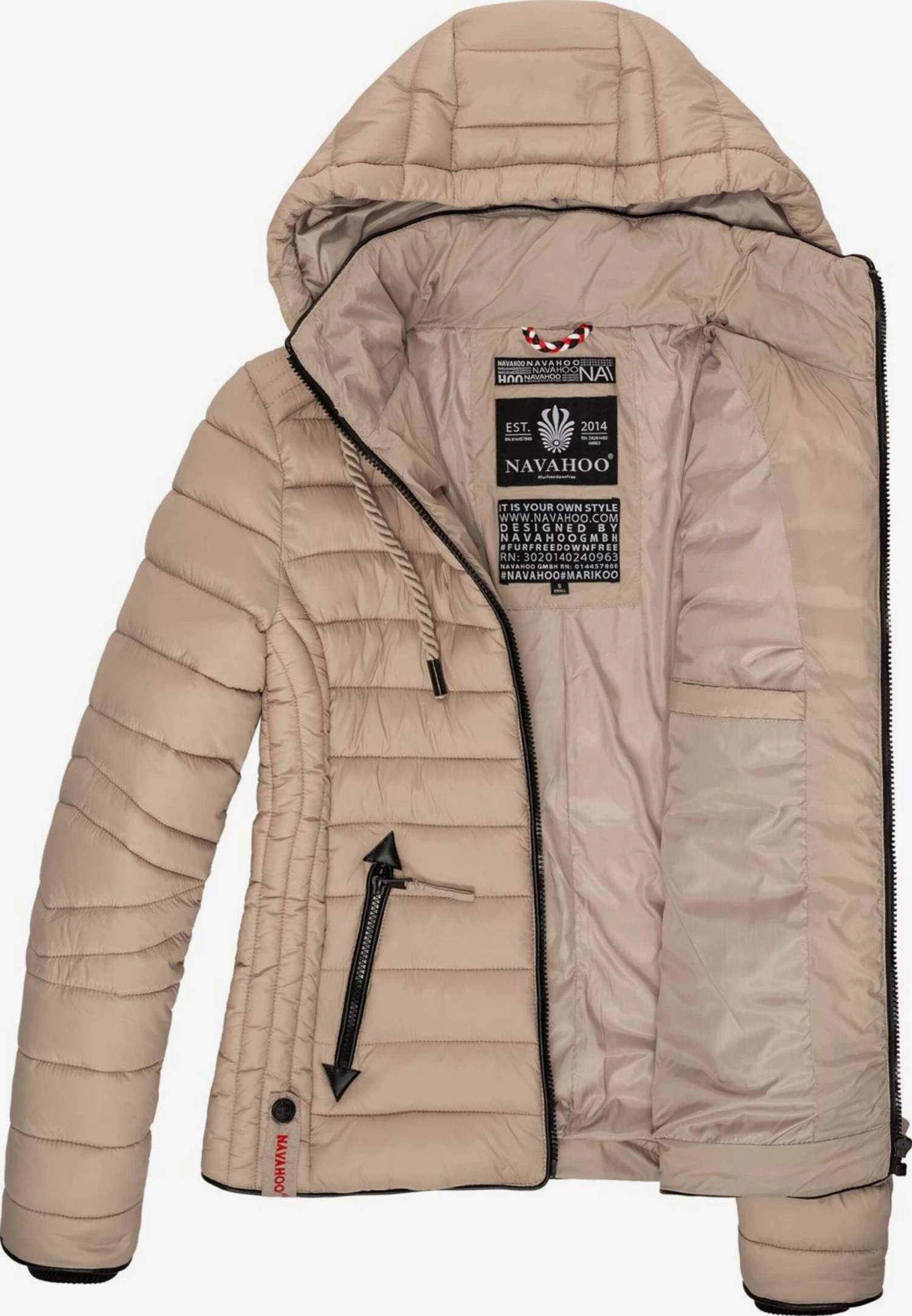 Navahoo Vestes De Mi-saison Veste Mi-saison Lulana Femme Taupe 6 Navahoo Vestes De Mi-saison Veste Mi-saison Lulana Femme Taupe – Image 6