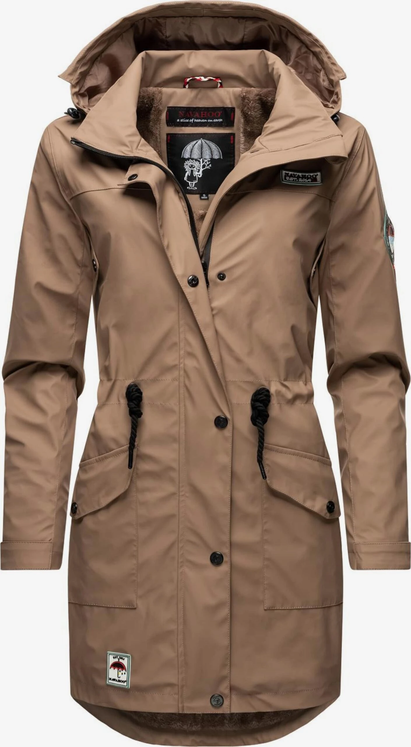 Navahoo Manteaux De Pluie Manteau Mi-saison Deike Femme Beige Clair 1 Navahoo Manteaux De Pluie Manteau Mi-saison Deike Femme Beige Clair