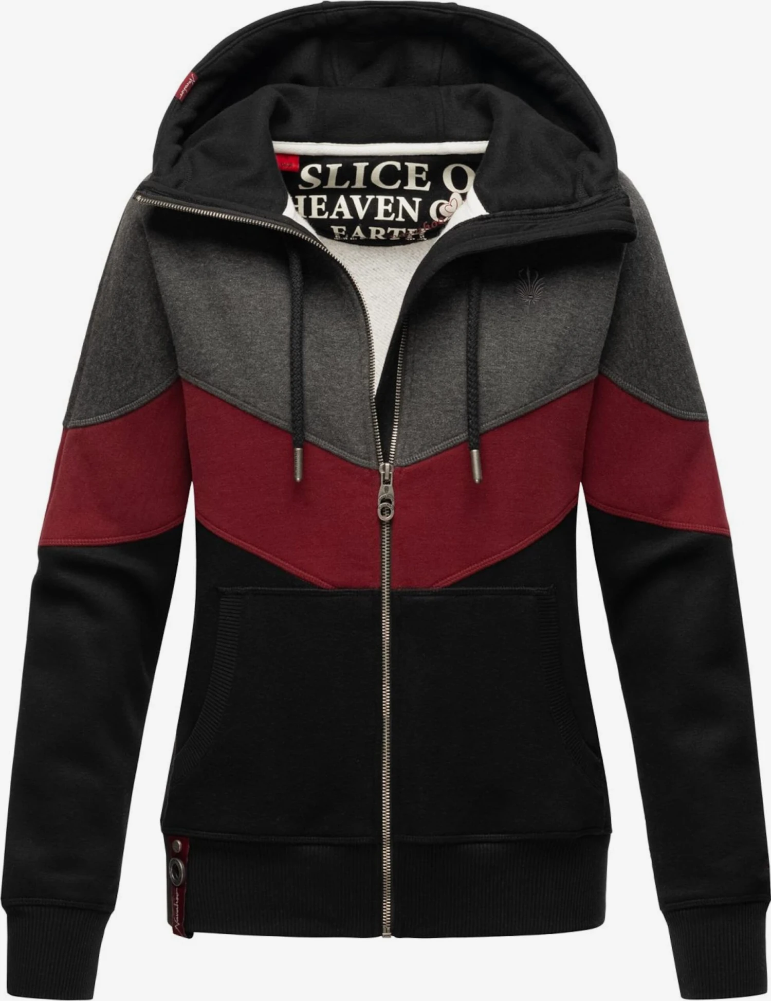 Navahoo Sweats Zippés Veste De Survêtement Honigperle Femme Noir 2 Navahoo Sweats Zippés Veste De Survêtement Honigperle Femme Noir – Image 2