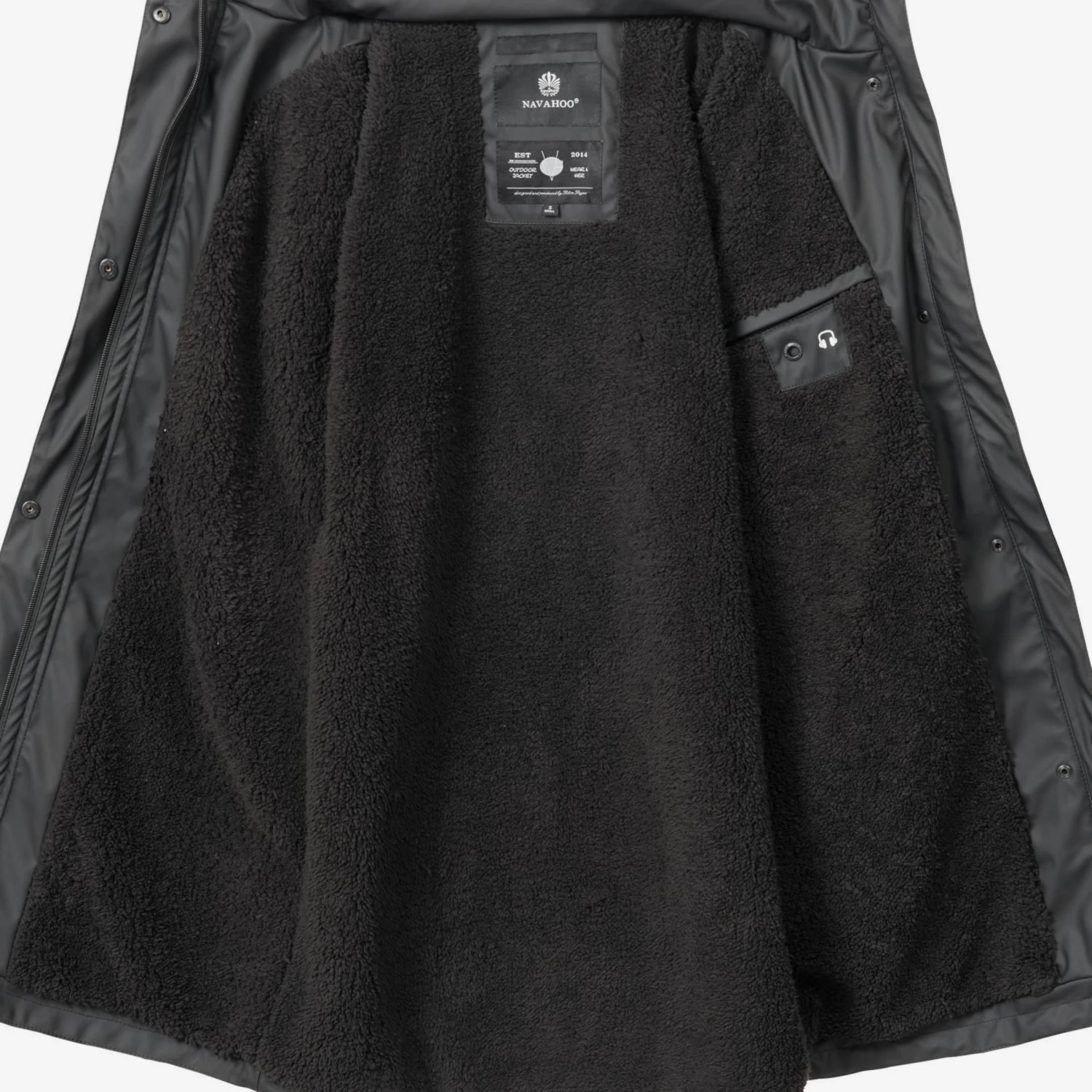 Navahoo Manteaux De Pluie Manteau Mi-saison Deike Femme Noir 4 Navahoo Manteaux De Pluie Manteau Mi-saison Deike Femme Noir – Image 4