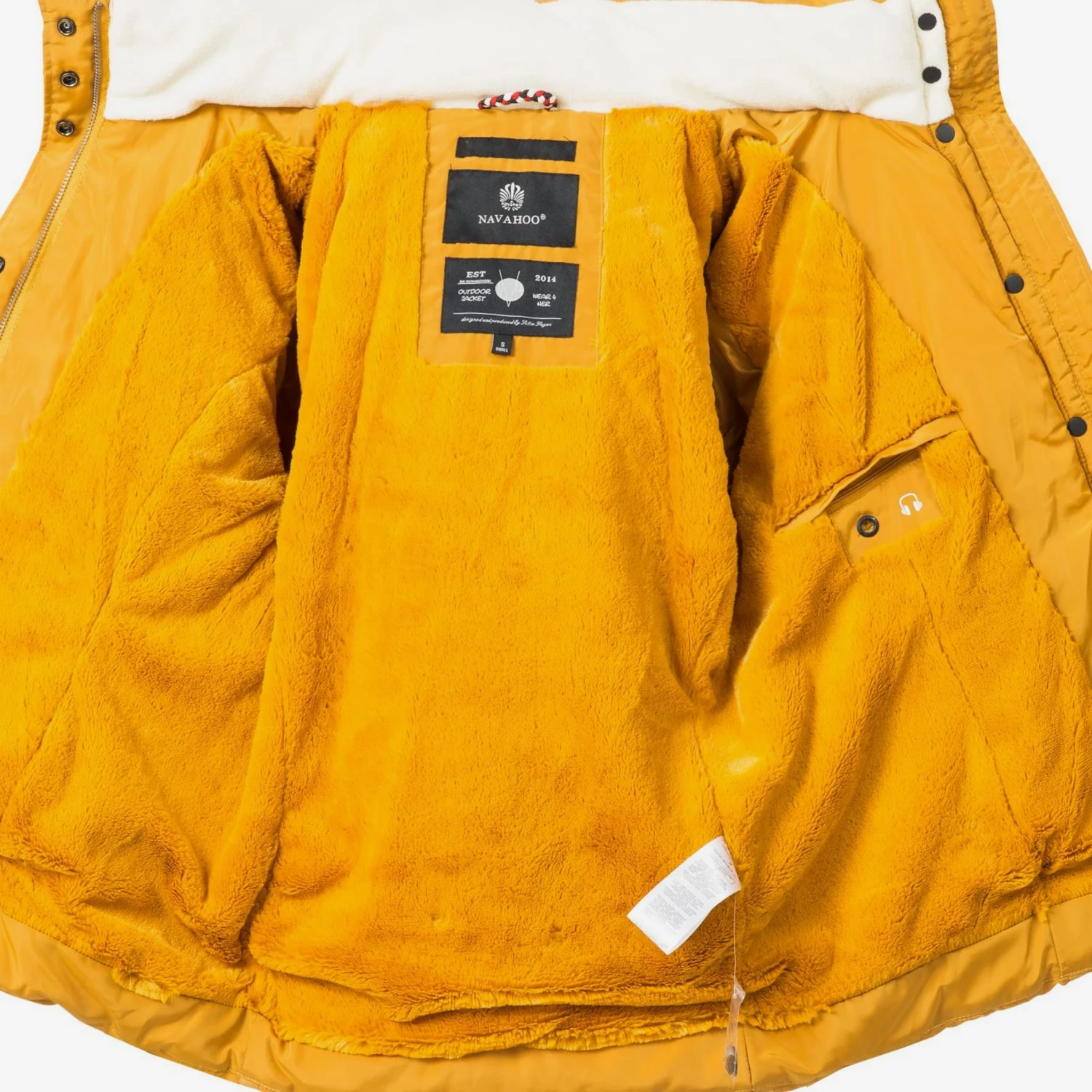 Navahoo Vestes Dhiver Veste D’hiver Miamor Femme Jaune Dor 8 Navahoo Vestes Dhiver Veste D’hiver Miamor Femme Jaune Dor – Image 8