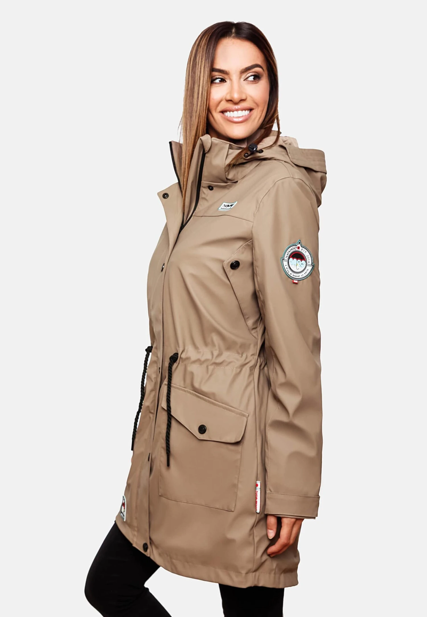 Navahoo Manteaux De Pluie Manteau Mi-saison Deike Femme Beige Clair 6 Navahoo Manteaux De Pluie Manteau Mi-saison Deike Femme Beige Clair – Image 6