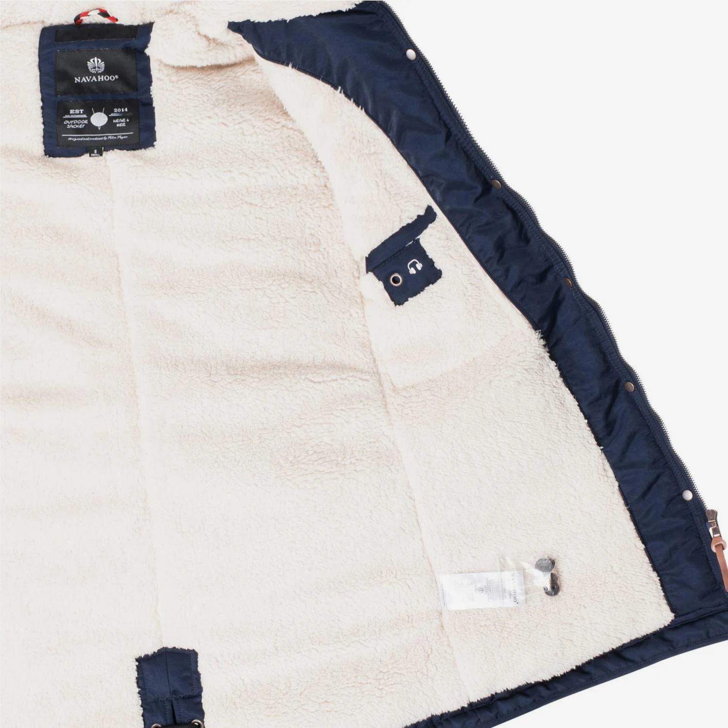 Navahoo Parkas Parka D’hiver La Viva Femme Bleu Foncé 4 Navahoo Parkas Parka D’hiver La Viva Femme Bleu Foncé – Image 4