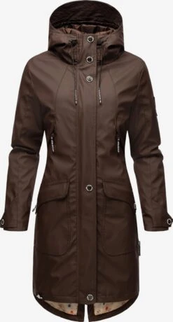 Navahoo Manteaux De Pluie Manteau Mi-saison Schötchen Femme Chocolat