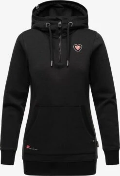 Navahoo Sweats à Capuche Sweat-shirt Zauberelfe Femme Noir