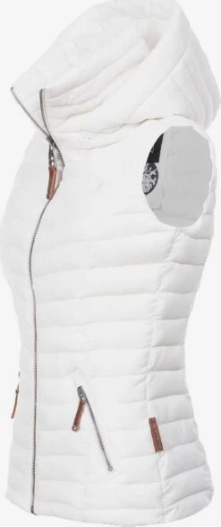 Navahoo Vestes Sans Manches Gilet Shadaa Femme Blanc -About You 990fdd539b19ad7bb5caab88d3ececea