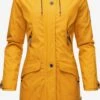 Navahoo Manteaux De Pluie Manteau Mi-saison Schötchen Femme Jaune