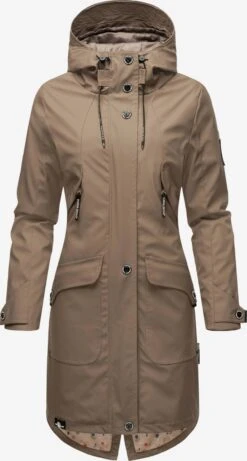 Navahoo Manteaux De Pluie Manteau Mi-saison Femme Beige