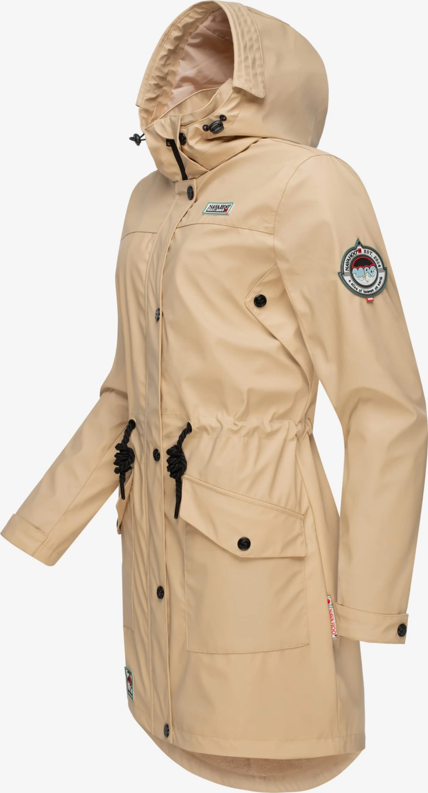 Navahoo Manteaux De Pluie Manteau Mi-saison Deike Femme Beige 2 Navahoo Manteaux De Pluie Manteau Mi-saison Deike Femme Beige – Image 2