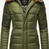 Navahoo Manteaux Dhiver Manteau D’hiver Papaya Femme Vert / Olive