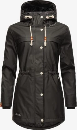 Navahoo Manteaux De Pluie Manteau Mi-saison Rainy Forest Femme Noir